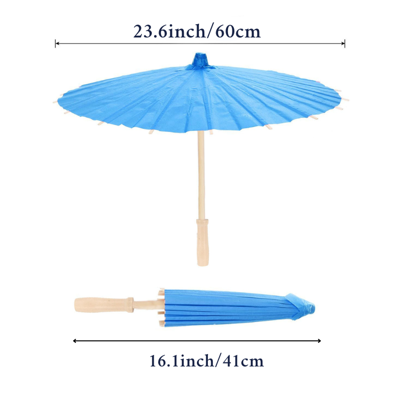 6-12pcs 23.6inch/33inch Color Paper Umbrellas for Wedding Pink Beach Umbrella Sun Parasol Bridesmaid Photography Props: L / Olive