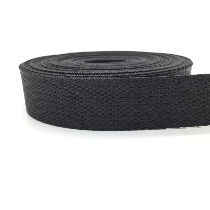 10 Yards 30Mm Canvas Lint Heuptas Singels Nylon Lint Knapzak Strapping Naaien Tas Riem Accessoires: Black