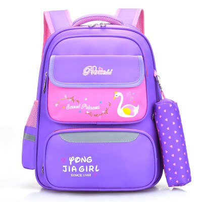 2020 novo leve oxford pano mochila para meninos meninas escola primária sacos de alta capacidade crianças offload mochila dos desenhos animados: violet