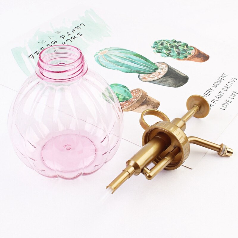 Retro gieter bloem antiek plastic glas brons stijl planten douche knutsel blikken fles klein tuingereedschap