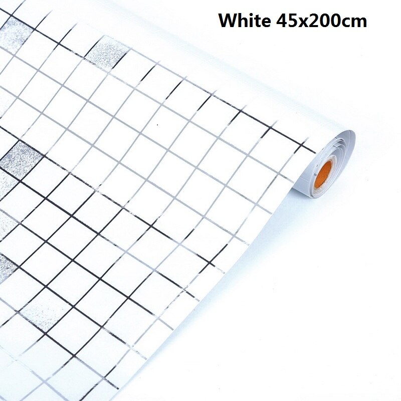 Autocollants muraux en PVC brillant imperméable | 1M/rouleau, autocollant mural pour armoire, papier peint auto-adhésif Contact d'armoire pour meubles, salle de bain, cuisine: B1 PET