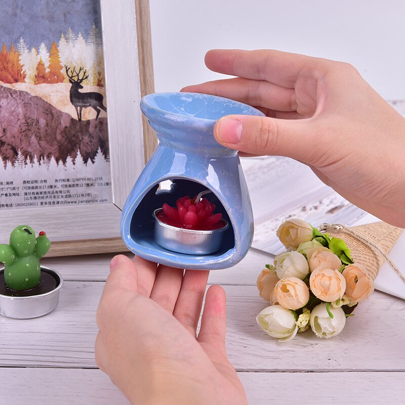 Oil Burners Candle Aromatherapy Furnace Ceramic Scent Lavender Fragrance Aromatherapy Diffuser Home Decor