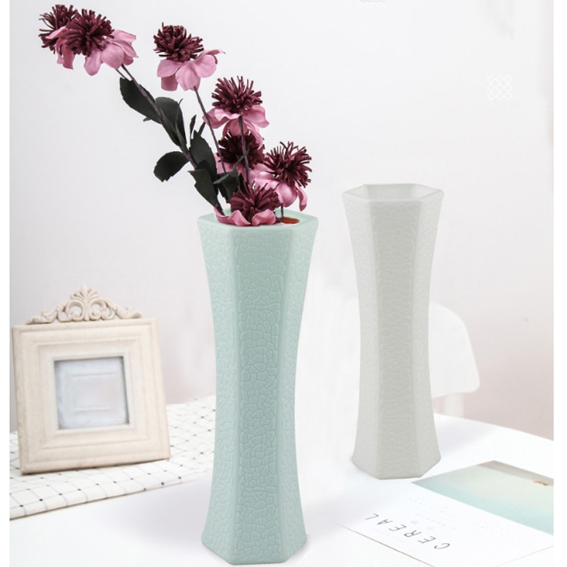 Origami Vases Imitation céramique Pot de fleur panier plantes de table décoration de la maison bonsaï décor fleur Arrangement conteneur
