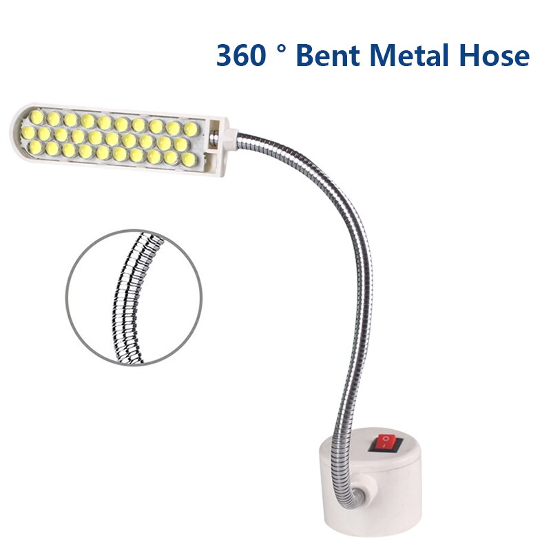 Lumière lumineuse superbe de Machine à coudre de 10-30 LED avec la lampe multifonctionnelle de travail de col de cygne de Base pour des tours perceuse des établis de Presses