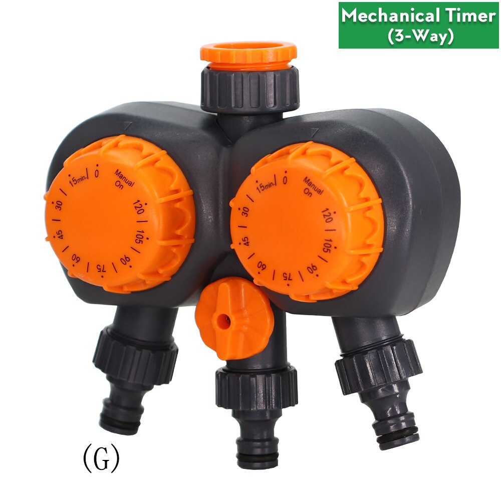Garden Automatic Watering Timer Irrigation Controller LCD Programmable Family Lawn Hose Faucet Auto And Manual Mode Sprinklers: G