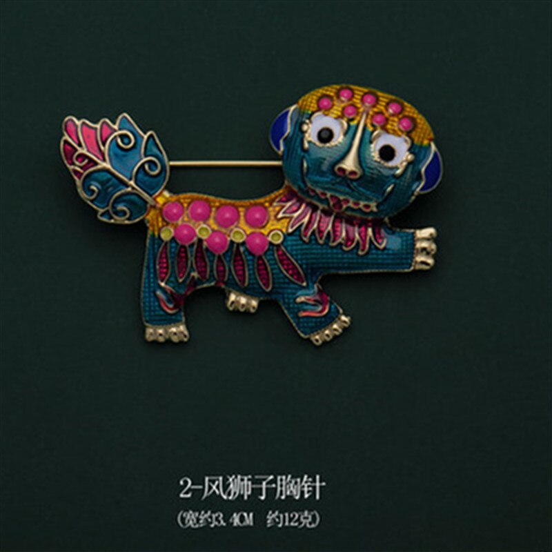 Huanzhi Vintage Druipen Glazuur Zirkoon Parel Abstracte Metalen Animal Broche Voor Vrouwen En Man Kraag Accessoires Sieraden