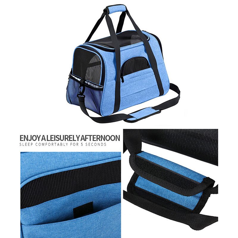 Dog Bags Portable Dog Carrier Bag Mesh Breathable Carrier Bags For Small Dogs Foldable Cats Handbag Travel Pet Bag Transport Bag