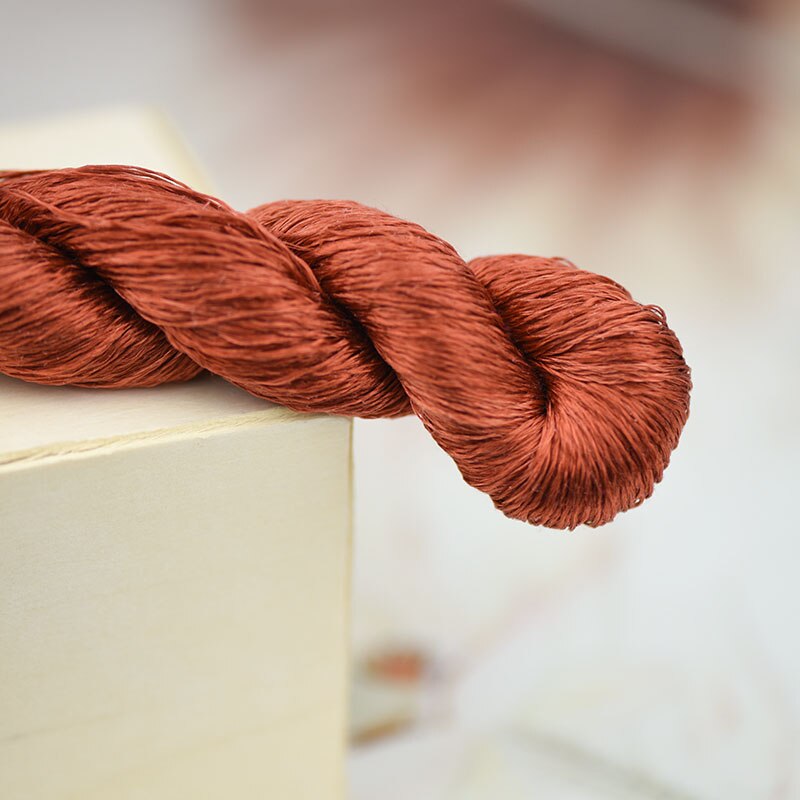 silk embroidery thread / 100% silk thread /hand embroidery embroider cross stitch/pink brown/10 pure colors: 8