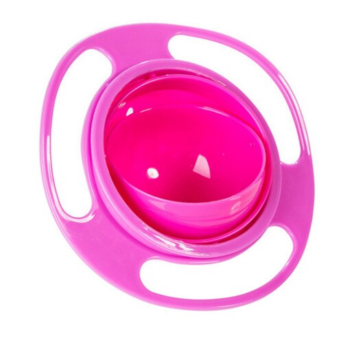 360 Roterende Baby Food Grade Plastic UFO Gyro Stijl Kom Ronde Lekvrij Anti-dumping Overloop Kinderen Voeden Fruit Draaitafel: 1