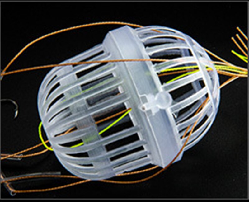 Explosion Fishing Hooks Spherical Sea Box Monsters with Six Strong Carbon Steel Fishing Feeder Jig Head Accessories