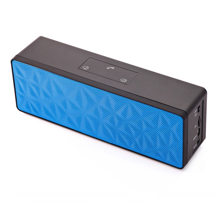 Draadloze Mini Bluetooth Speaker Draagbare Touch Control Subwoofer Versterker Bluetooth Geluidskaart USB Soundbar Waterdichte Luidspreker: blue