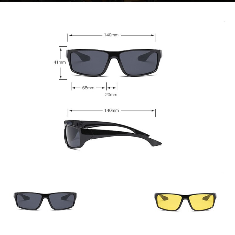 Anti-éblouissement Vision nocturne pilote lunettes nuit conduite lunettes lumière améliorée lunettes de soleil lunettes voiture accessoires