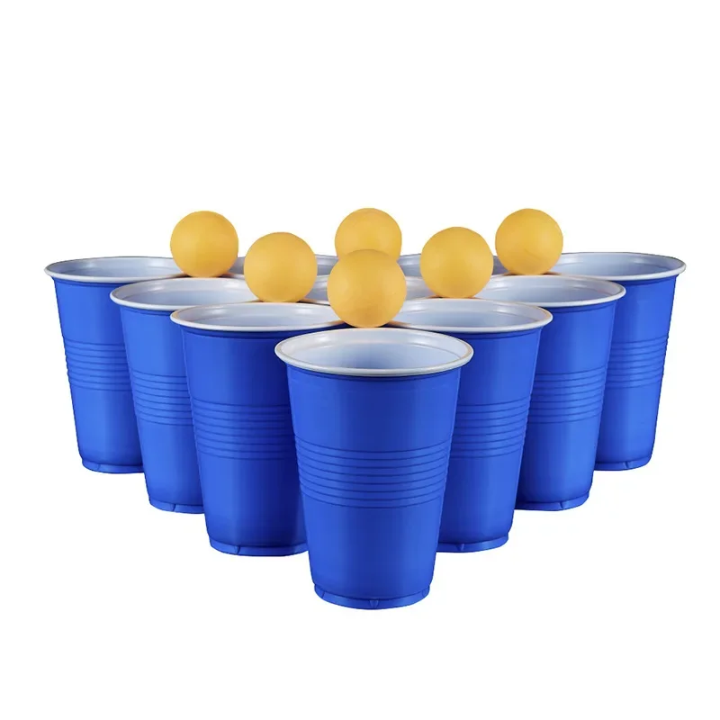 16-Ounce Plastic Party Cups In Rood (50 Pack) wegwerp Plastic Bekers Recyclebaar Rode Kopjes Met Vullen Lijnen Voor Drankjes, Bbq, Picknicks
