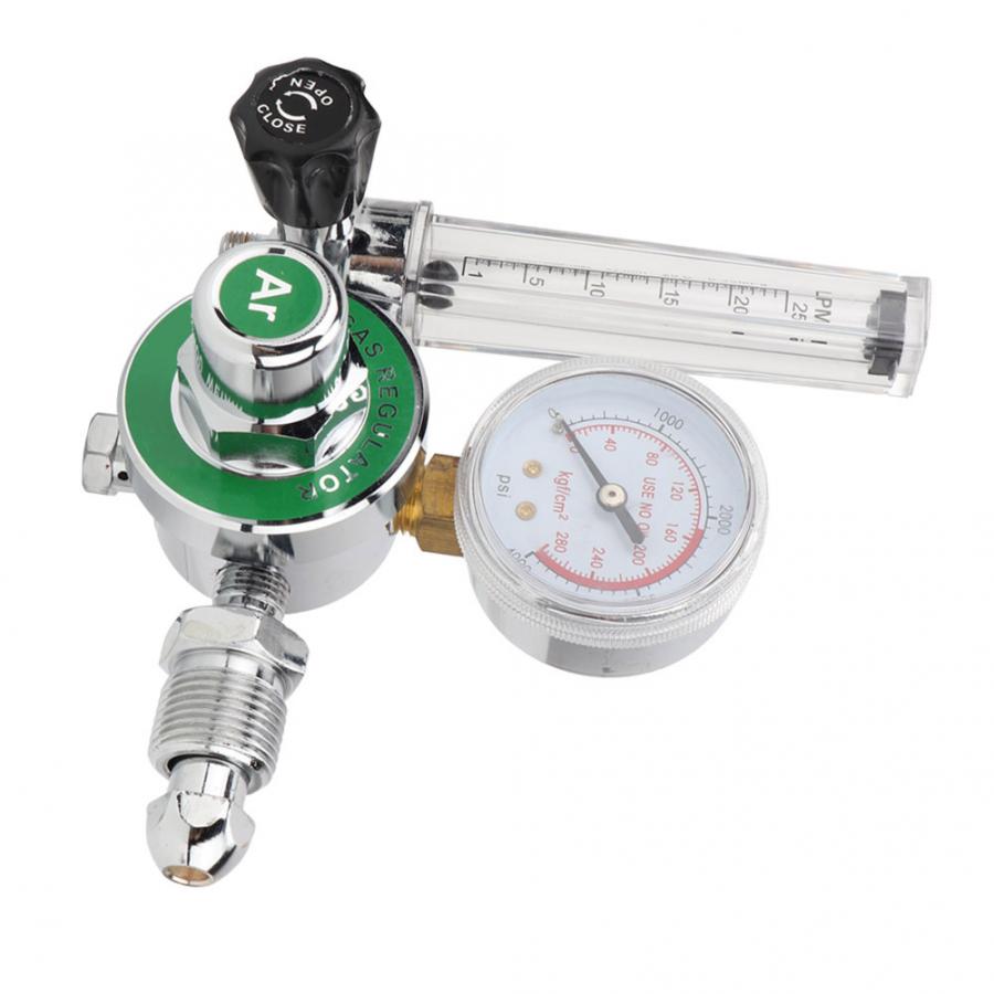 Pneumatic Tools Single Tube Argon Pressure Reducer Control Valve Regulator Outlet Male Thread G5/8-14 (CGA540) Gas Pressure.