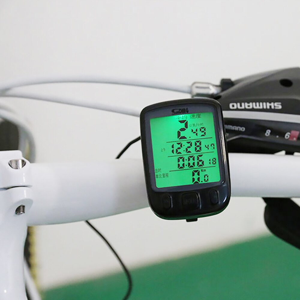 MTB Waterproof Cycle Bike Speedometer Wire/ Wireless Bicycle Meter Computer