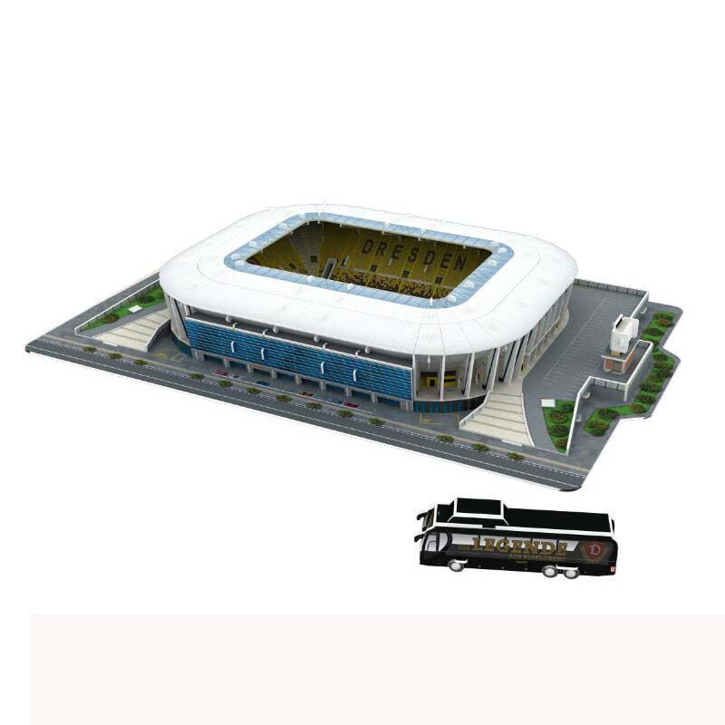 3D Stereo Puzzle Soccer stadium Russian football stadium children's puzzle DIY collage assembled toys