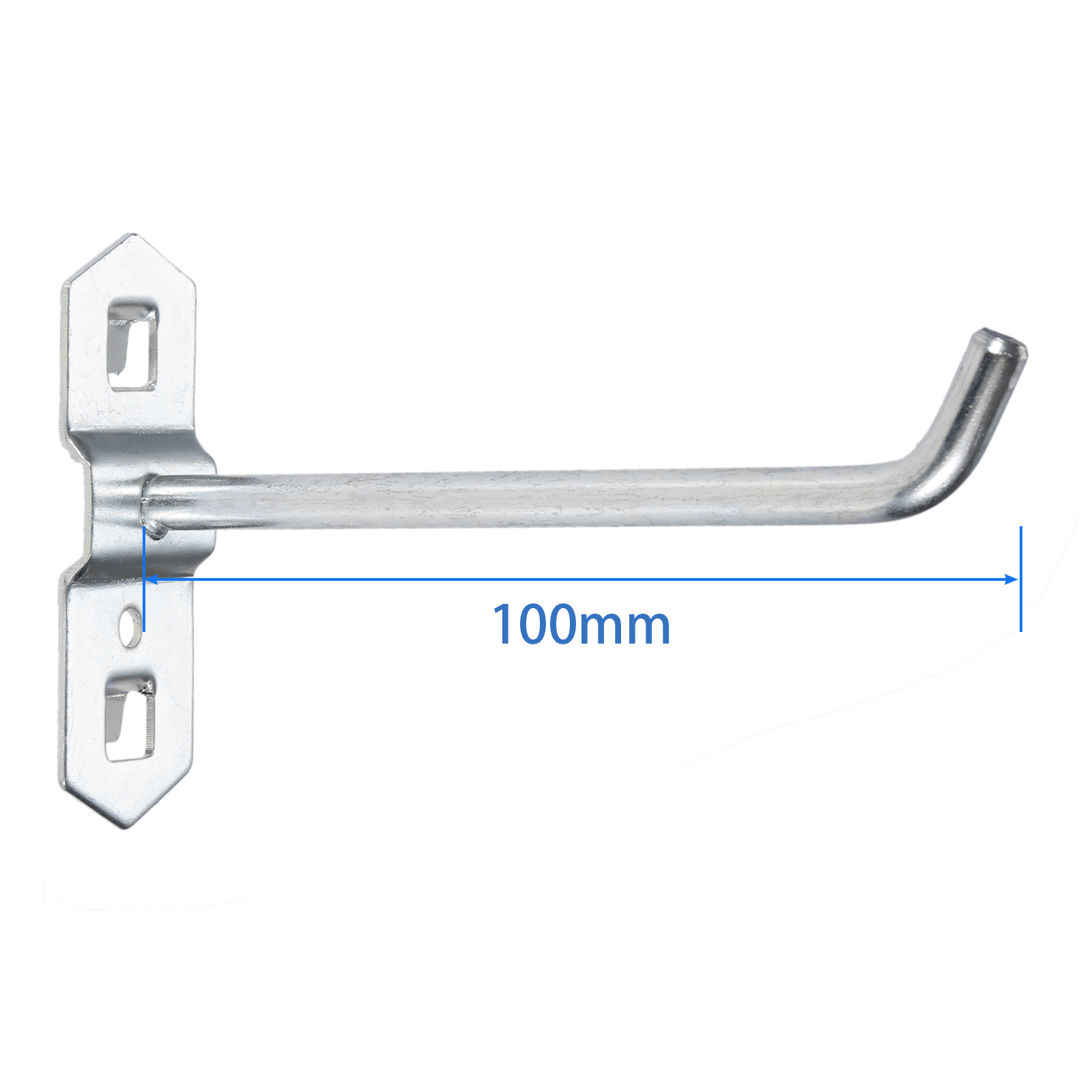 skrog bord krok stål anheng enkelt skrå henger maskinvareverktøy hammer/tang veggfeste 25/50/75/100/150/200mm oppbevaringsstativ: 100mm