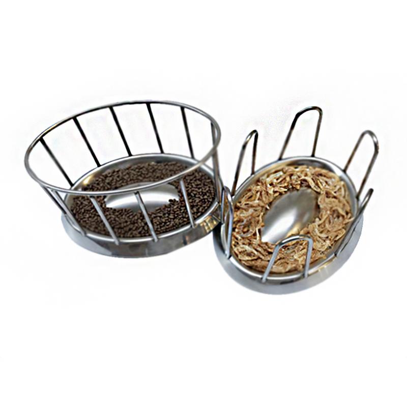 304 Rvs Diameter Ronde Reling Vorm Schildpad Kom Rvs Schildpad Voedsel Schotel Food-grade Reptiel feeder