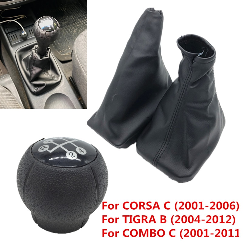 Voor Opel Corsa C (01-06) Tigra B (04-12) combo C (01-11) Auto Pookknop Hendel Gaiter Boot Auto Parking Handrem Grips Case