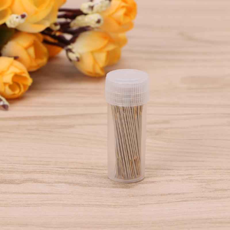 100Pcs Gouden Staart Naalden 24 # Borduren Stof Kruissteek Handwerken Tool