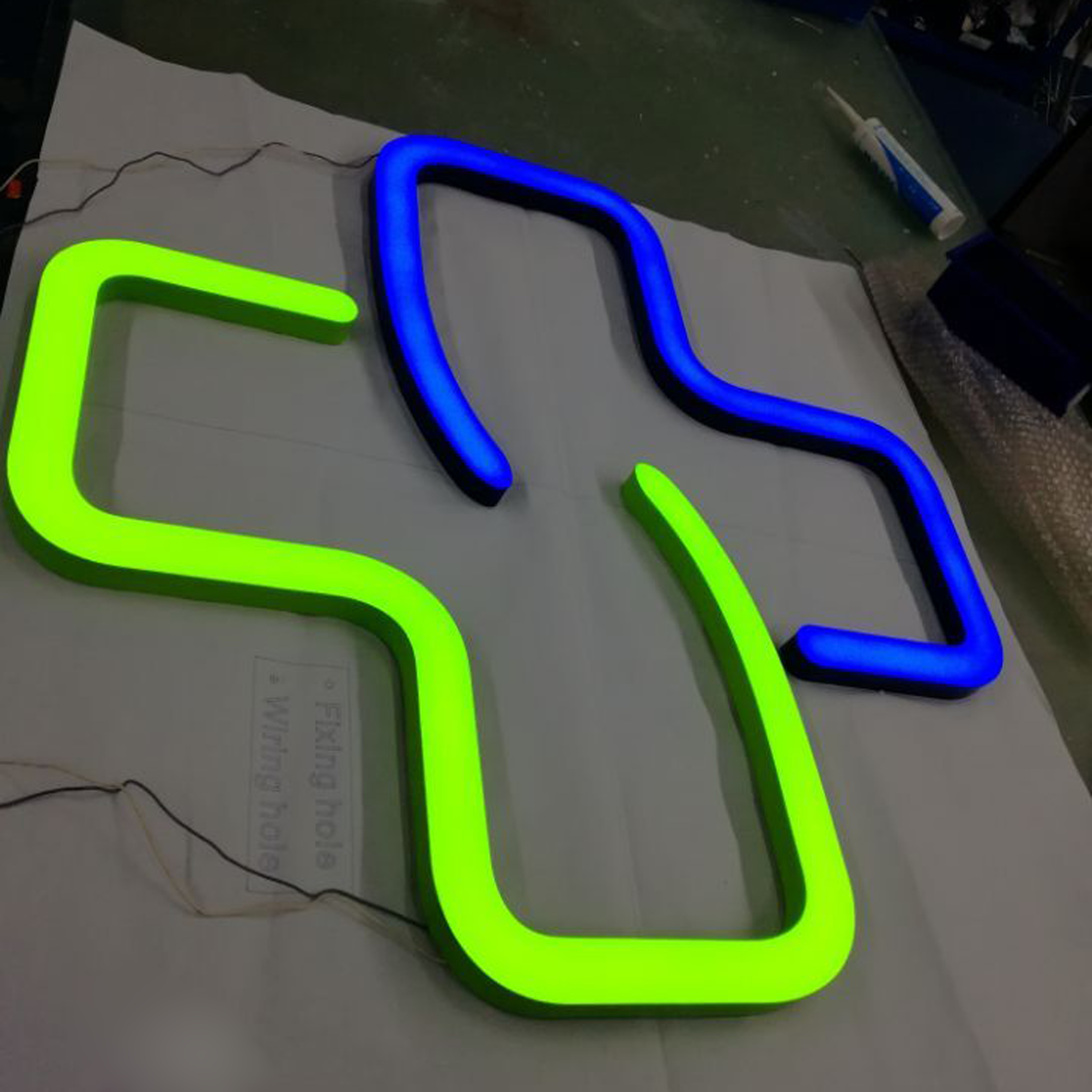 3D LED face lit waterproof signage front lit acrylic advertising letter sign for store