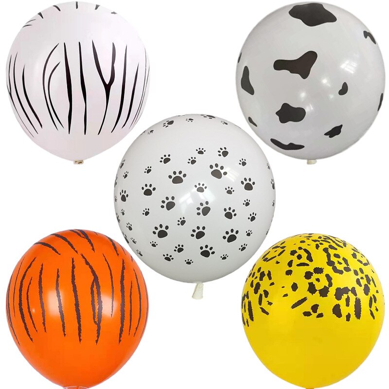 Ebene Fußabdruck Ballon Hund Pfote Tiger drucken Leopard Kuh Fünf-seitige Druck Ballon Pfote Hund Ballon Geburtstag Party Dekoration