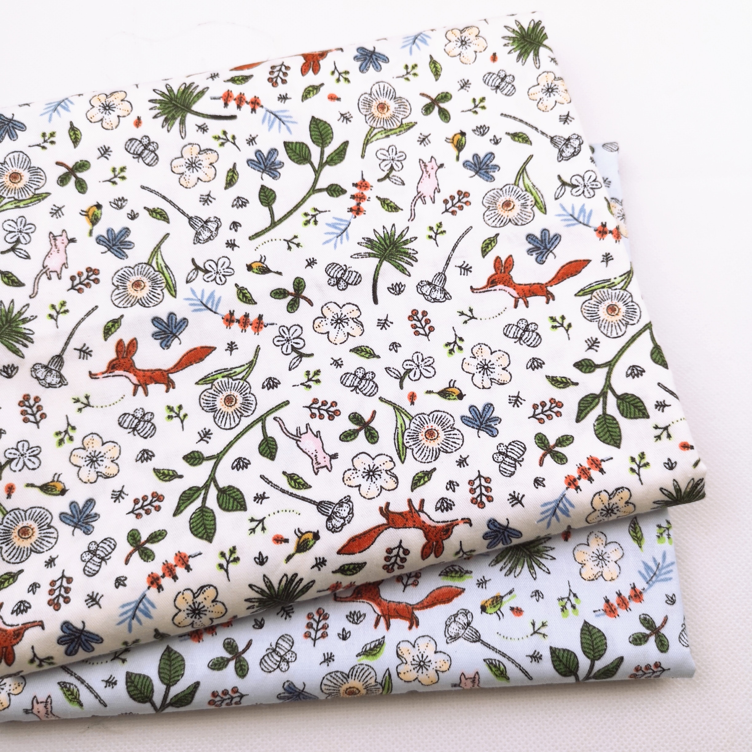 Vos Blad Diy Naaien Ambacht Ademende Stof Babykleding Tissus Tecido Tilda Kleding 100% Katoen Twill Stof Patchwork Handgemaakte