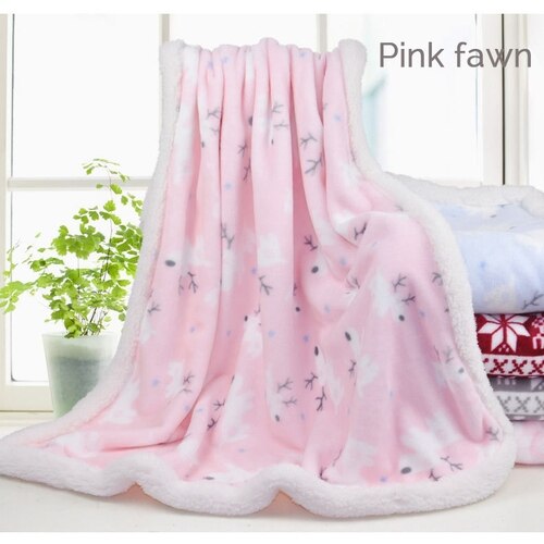 Baby Blanket Easy to Clean Suitable for Newborn Babies Simple Style Stroller Blanket 80*100cm Cartoons Comfortable Baby Blankets: LTMM068-2