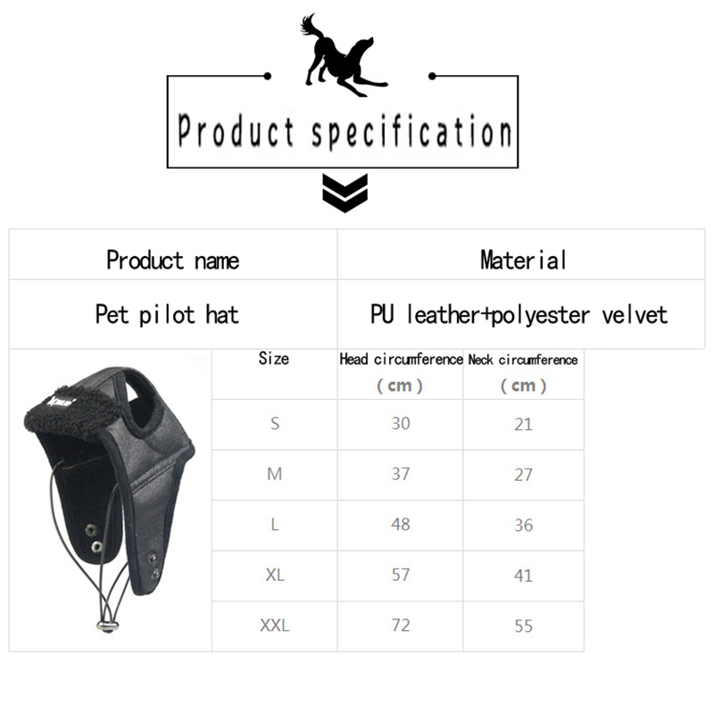 Dog Aviator Hat Dog Winter Pilot Hat with Ear Flaps for Cold Weather Pet Warm Aviator Cap Pet Windproof Motorcycles Protect Hat