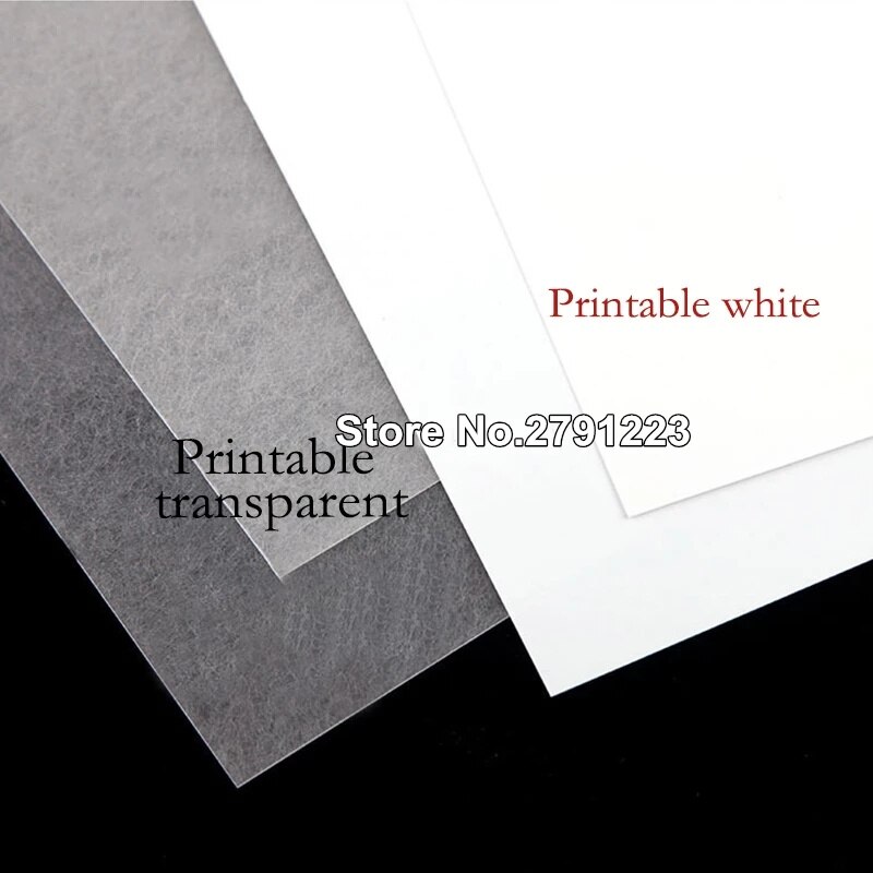 10 stk  a4 inkjet-udskrivning krymper film plastfolie diy dekoration udskrivbare krympefilm 0.3mm tykkelse