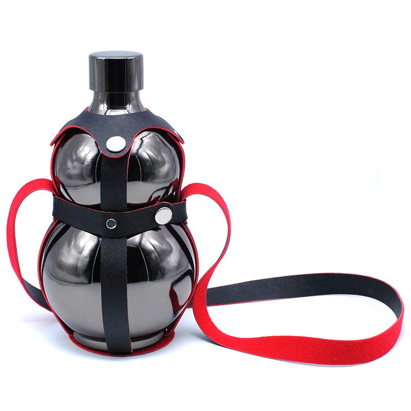 Gourd Shape Stainless Steel Hip Flask Liquor Whisky Alcohol Cap Funnel Drinkware Bottle For High Quantity Jug Pocket Flasks