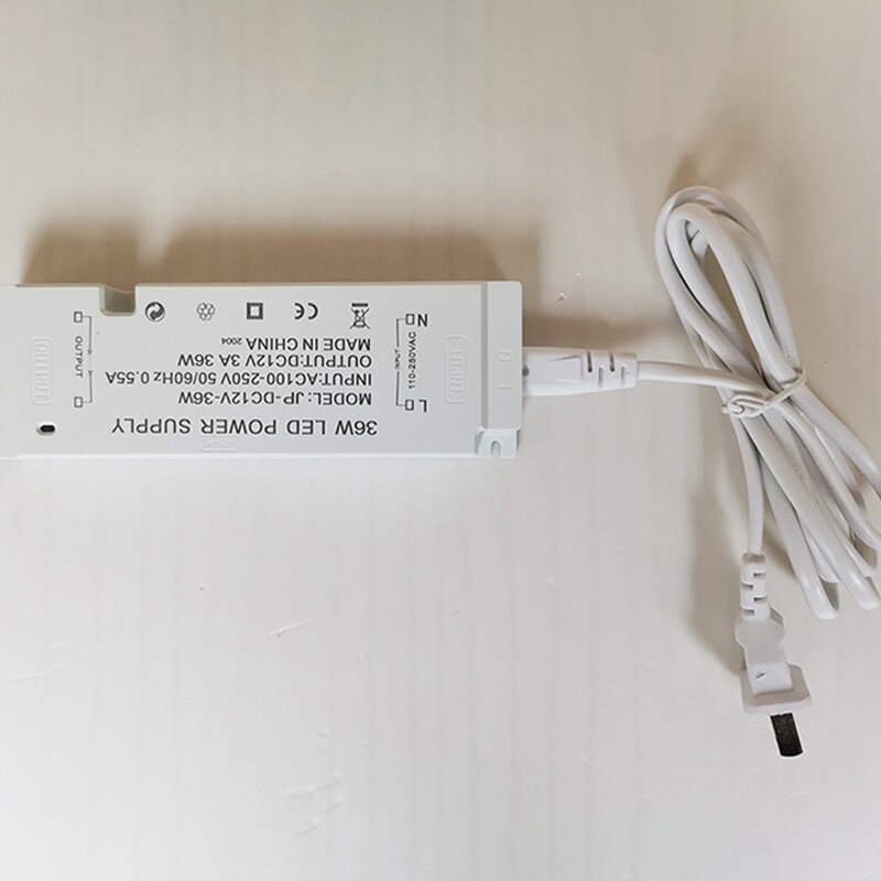 36W LED Panel Lamp Power Supply Lighting Transformer AC100-250V 0.55A Output 3A DC12V External Power Drive