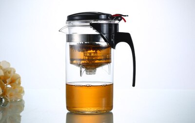 Genuine glass teapot tea kettle 500ML detachable tea pot Press this button to filter the tea: 1000ml