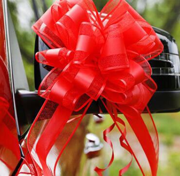 Strik lint snoepkleurige sneeuw garen omwikkeld rand jaar feest bruiloft tas auto familie verpakking decoratief lint: Nr . .1