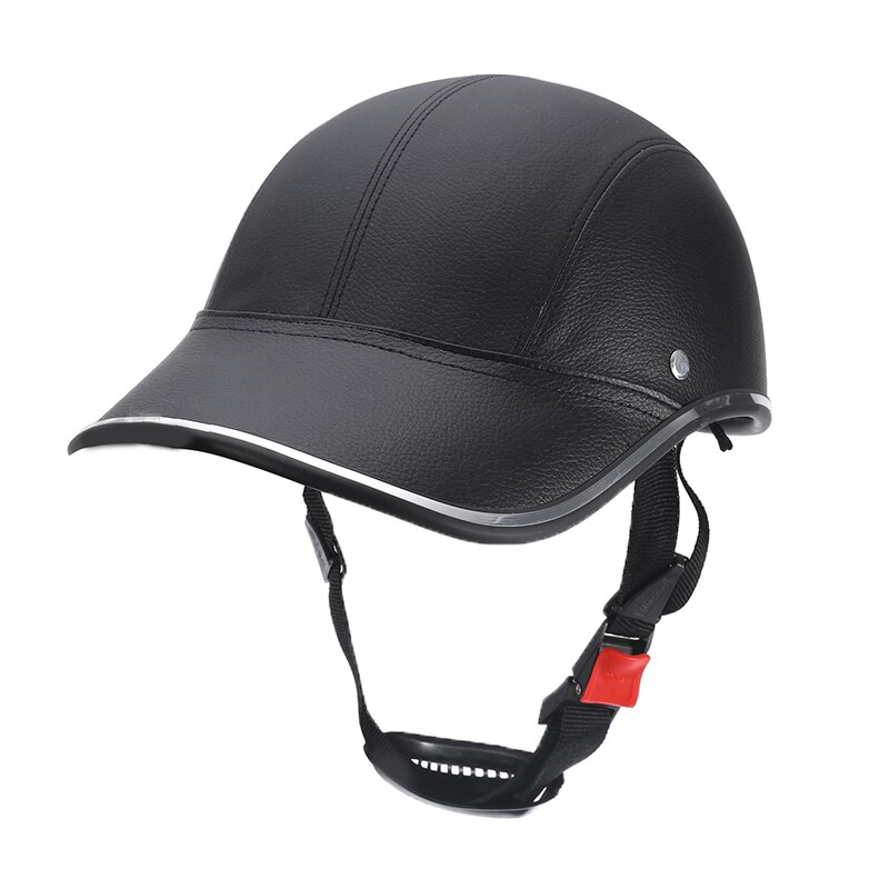 Abs + pu hjelm baseball cap udendørs cykling halv åben ansigt universal beskyttende: 7