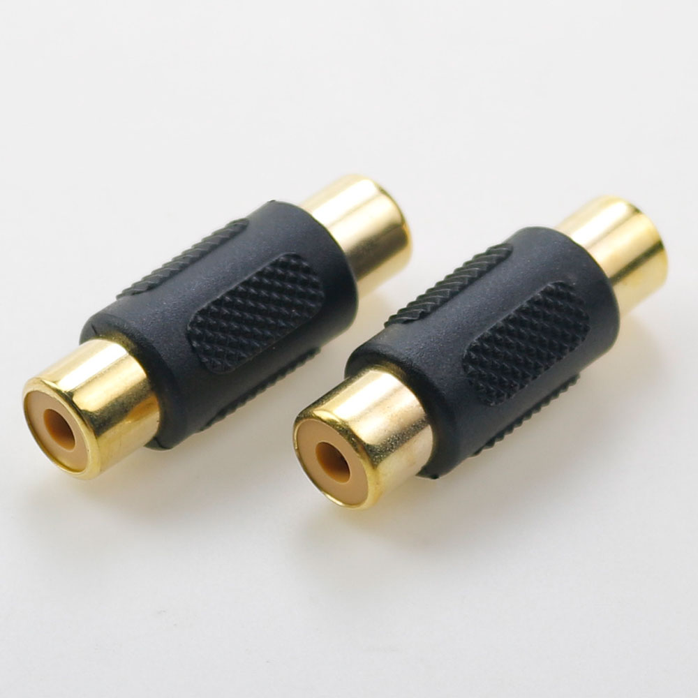 RCA Female to RCA Female Audio Video Cable Jack Plug Adapter Connector RCA to 2/3 RCA Jack Connector