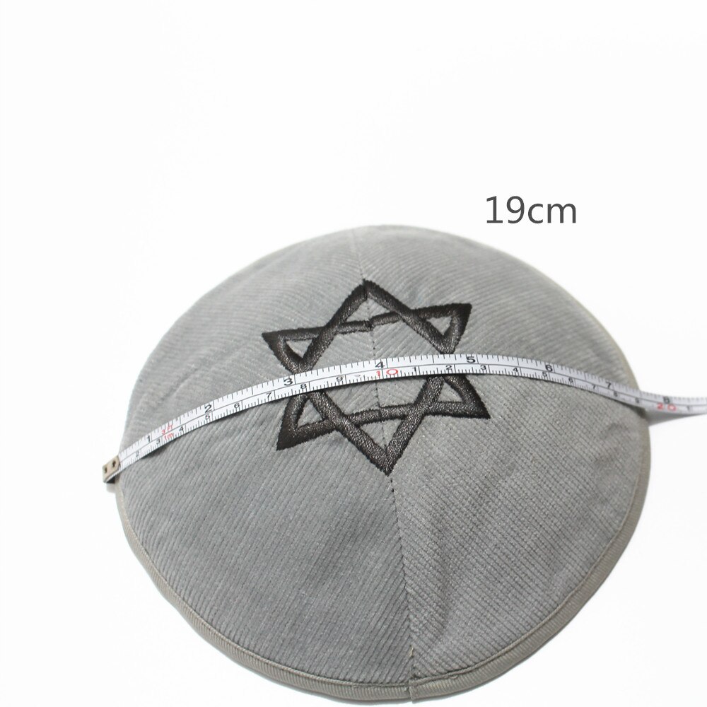Effen Fluwelen Joodse Kippot Skullies Mutsen Joodse Cap