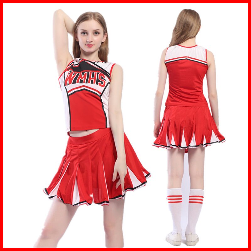 Fille Cheerleading robe Cheerleading Football bébé aérobic Costume femmes uniformes scolaires adultes Cheerleader danse Costumes