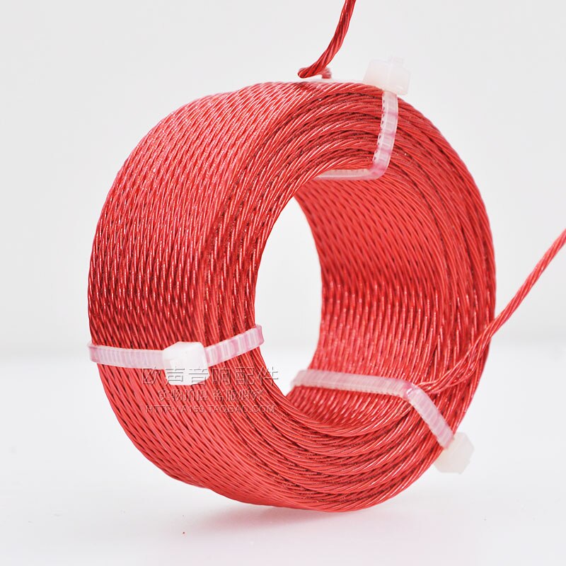 High Purity 4N Oxygen-free Copper 0.45mm*7 Coil with 7-core Multi-strand Air Core in Speaker Frequency Divider Inductor