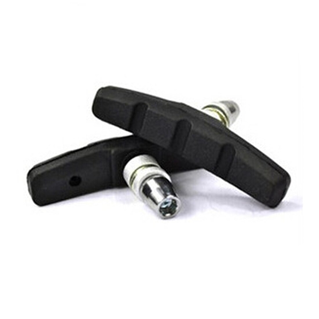 2PCS Bicycle Mountain Brake V-brake pads with Mud Trough Silent Bicycle Brake Pads Road Bike Brake Pads Rubber Sheet Replaceable