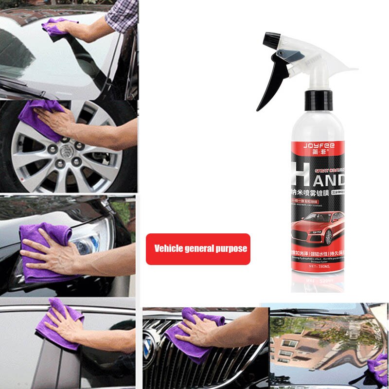 Car Detailing Liquid Glass For Car Ceramic Spray Coating Top Coat Quick Nano-Coating Auto Spray Wax 250ML