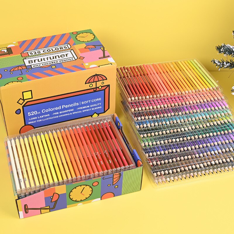 Brutfuner 72/48/120/160/260 Professionele Olie Kleurpotloden Hout Aquarel Potloden Tekening Potlood Set Voor School art Supplies