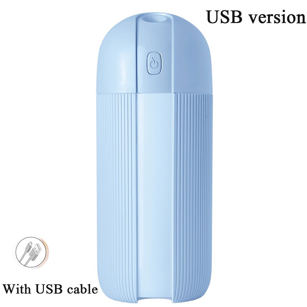 ESR Car Air Humidifier Mini USB Portable Diffuser Wireless Car Humidifier 280ml Nano Spray Mute Clean Air Care for Auto Home: USB-Blue