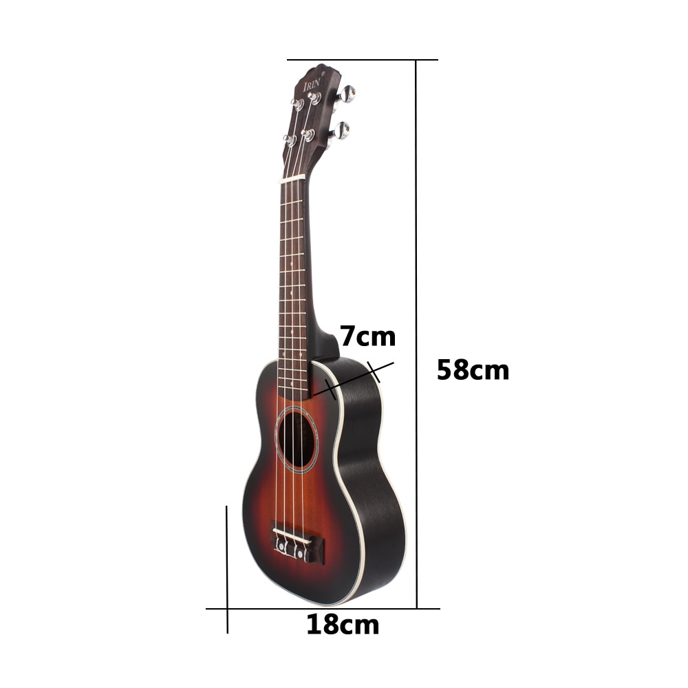 21" Ukelele Ukulele Spruce Body Rosewood Fretboard 4 Strings Stringed Instrument