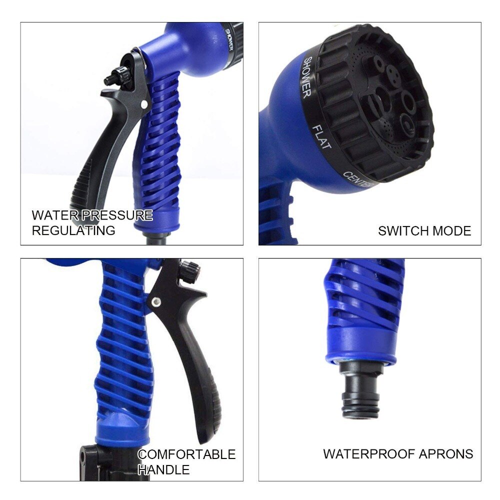 VEHHE 25FT-250FT magic Water hose Flexible Expandable Hose for Outdoor Garden Lawn Car Watering Plants GardenWash Spray