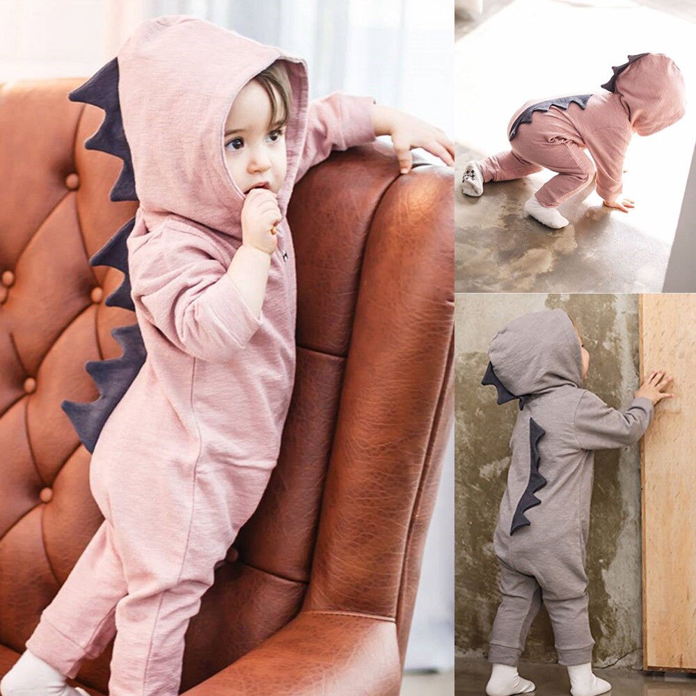 Pudcoco Baby JUmpsuits Dinosaur Infant Baby Boy Girl Romper Jumpsuit One-piece Outfits Clothes