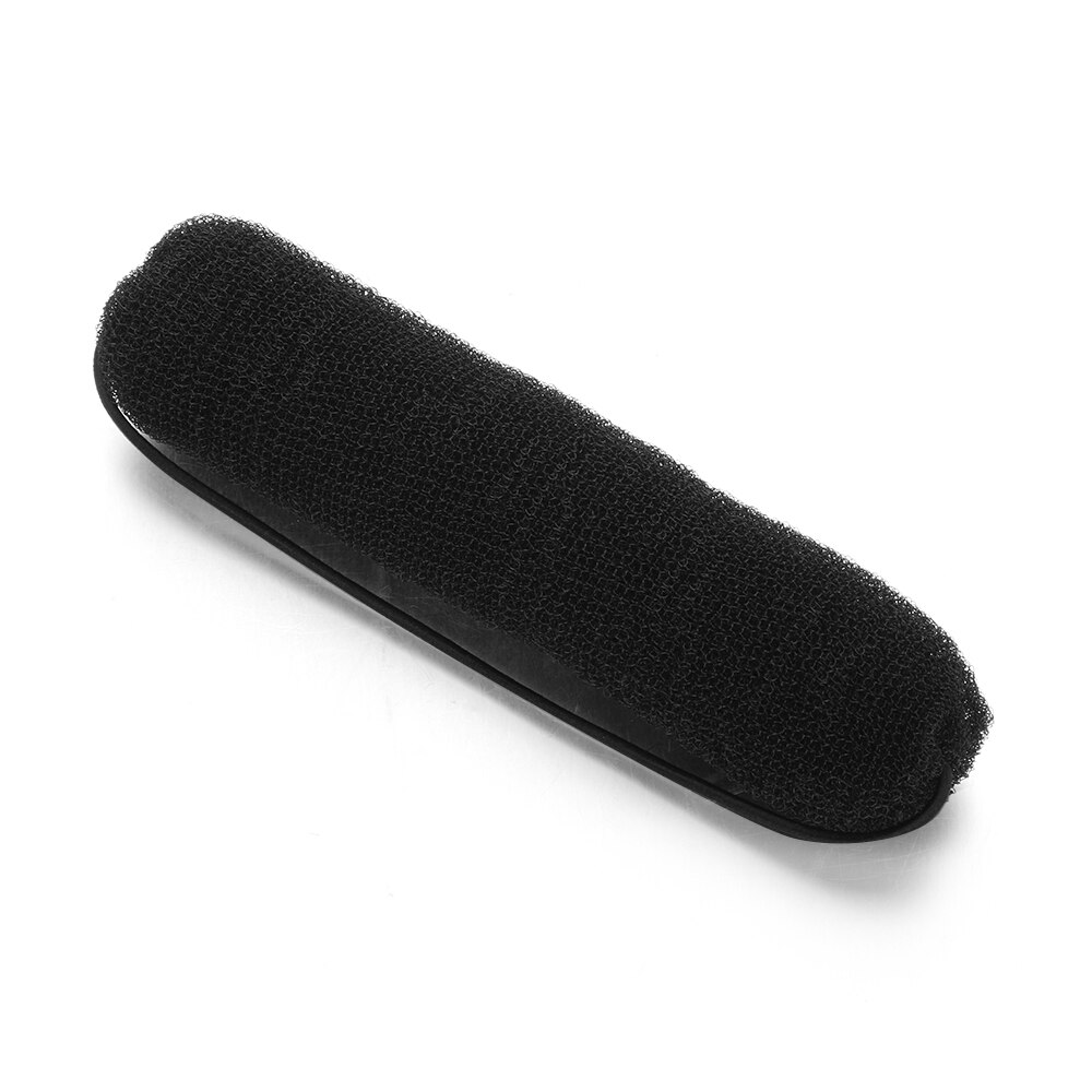 Distributeur de cheveux en tricot, bigoudis, éponge, bande de caoutchouc, cheveux longs, outils de coiffure, accessoires: black