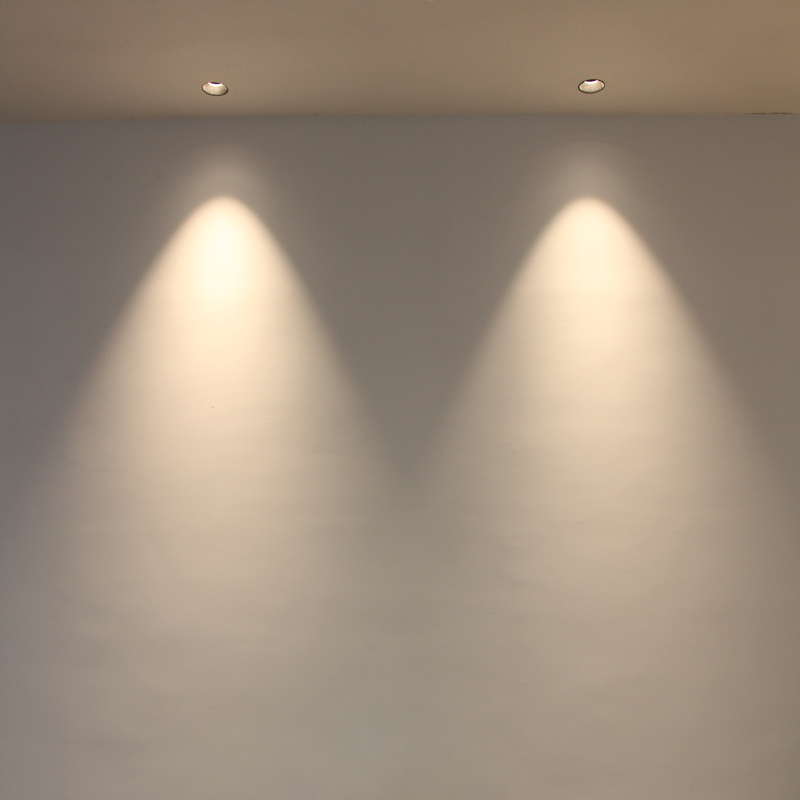 SCON-minifoco LED sin marco, luz empotrado en el techo COB CRI Ra 85 400lm, lámpara moderna de aluminio para pared de interior, 5W