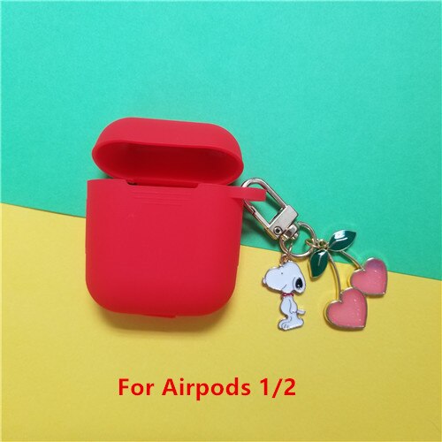 Cute Cherry Dog Silicone Case for Apple Airpods Pro Case Air pods Accessories Bluetooth Earphone Headphone Protective Cover