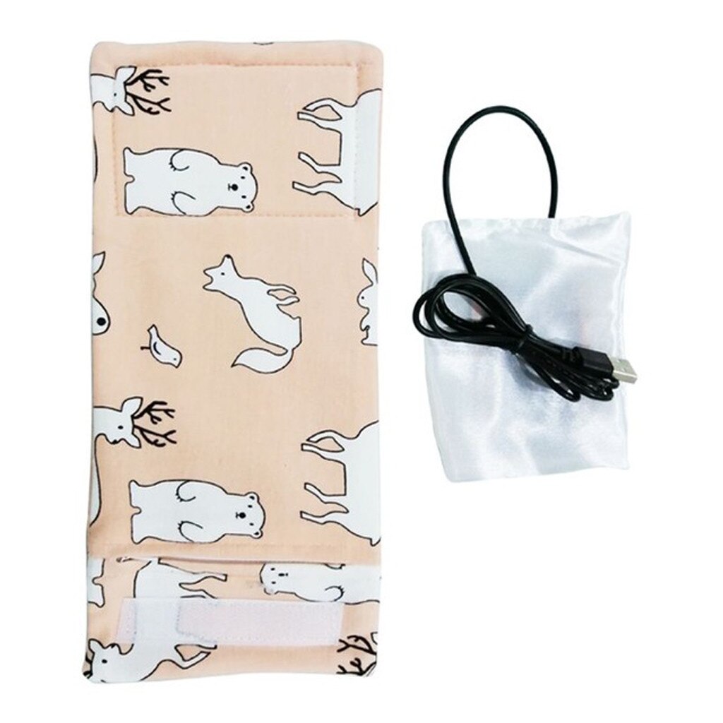 Usb-maidon tai vedenlämmitin matka vauvoille taapero rattaiden eristetty laukku vastasyntyneen vauvan imetyspullon lämmitin kätevä: L